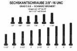 SECHSKANTSCHRAUBE 3/8- 16 UNC GRAD 5 8.8