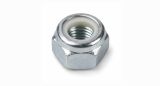 Lock nut with nylon insert, 1/4 UNF, zinc-plated