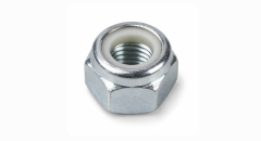 Lock nut with nylon insert, 5/16 UNF, zinc-plated galvanized